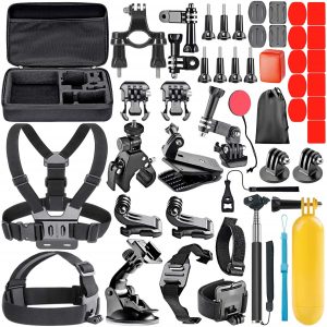 Neewer 44-in-1 Action Camera Accessory Kit, Compatible with GoPro Hero 4/5 Session, Hero 1/2/3/3+/4/5/6, SJ4000/5000, Nikon and Sony Sports Dv in Swimming Rowing Climbing Bike Riding Camping and More